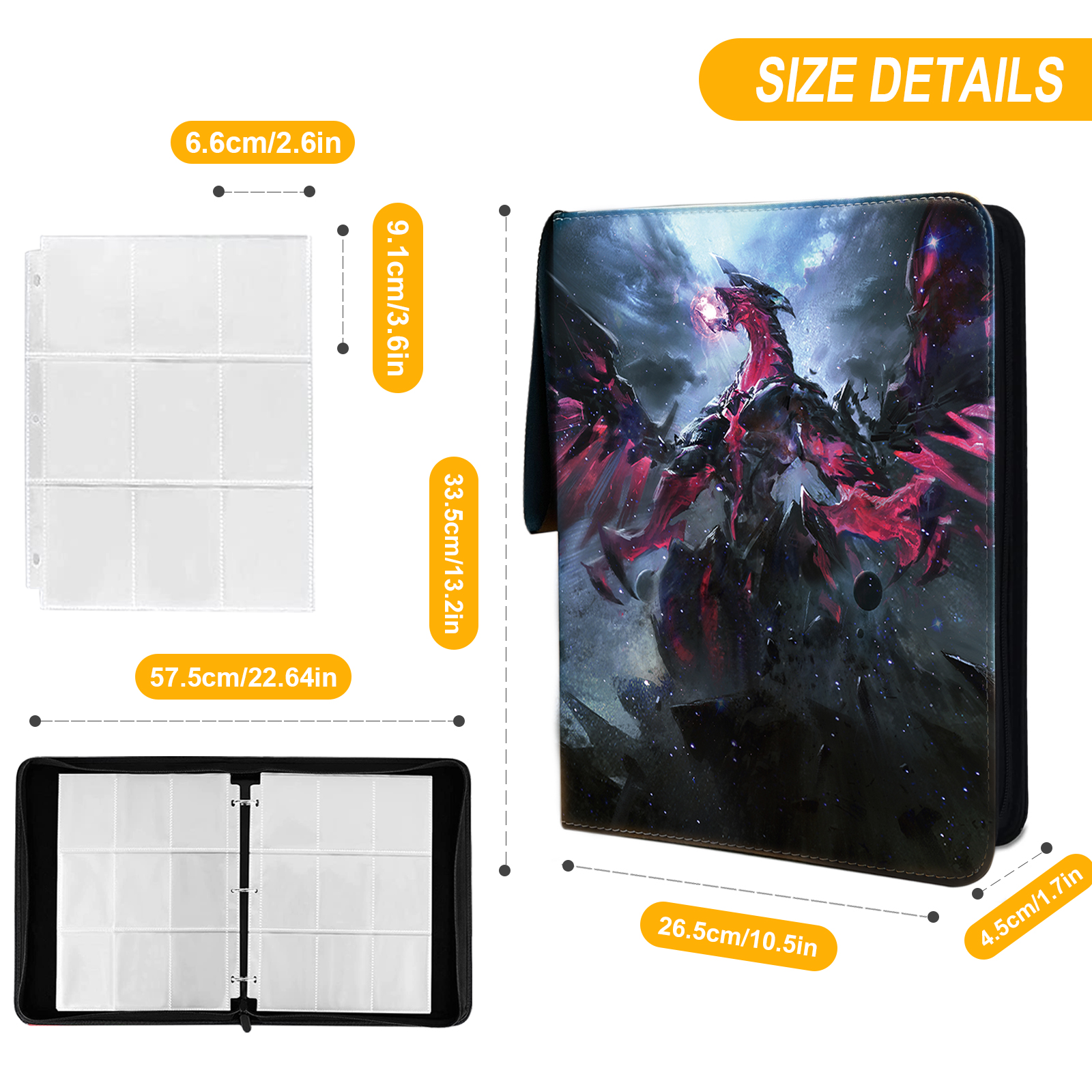 Trading Yugioh Card Binder Fit - Trading Card Binder บทวิจารณ์และราคา