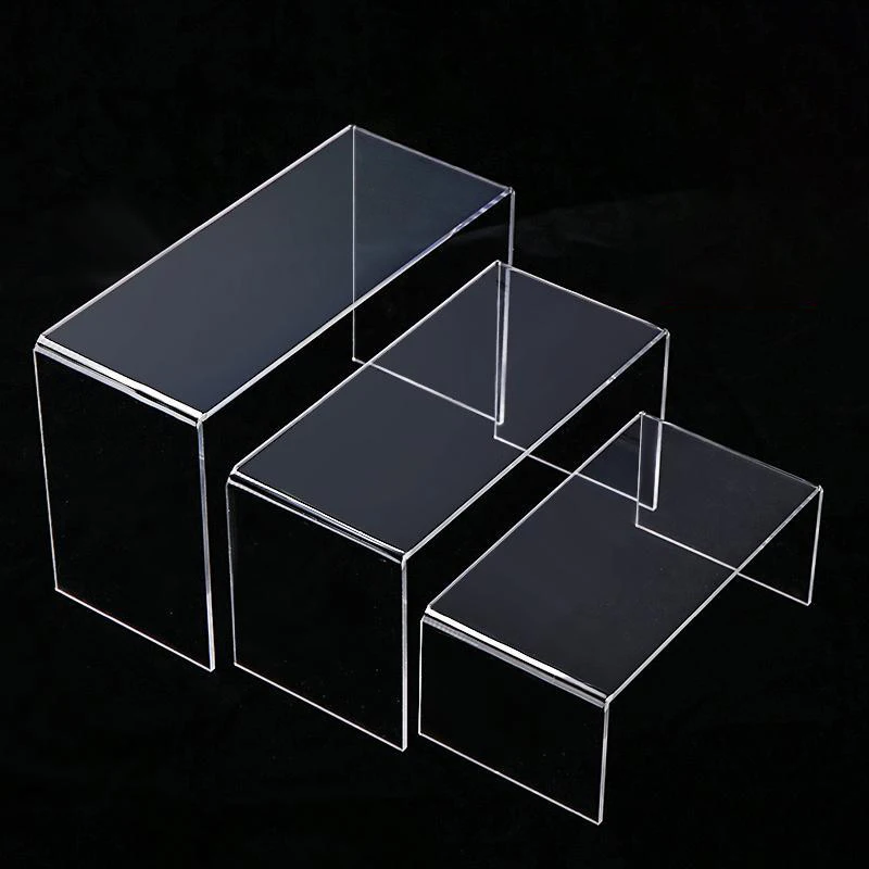 5 Size Acrylic Display Risers  - Pop Display Shelf บทวิจารณ์และราคา