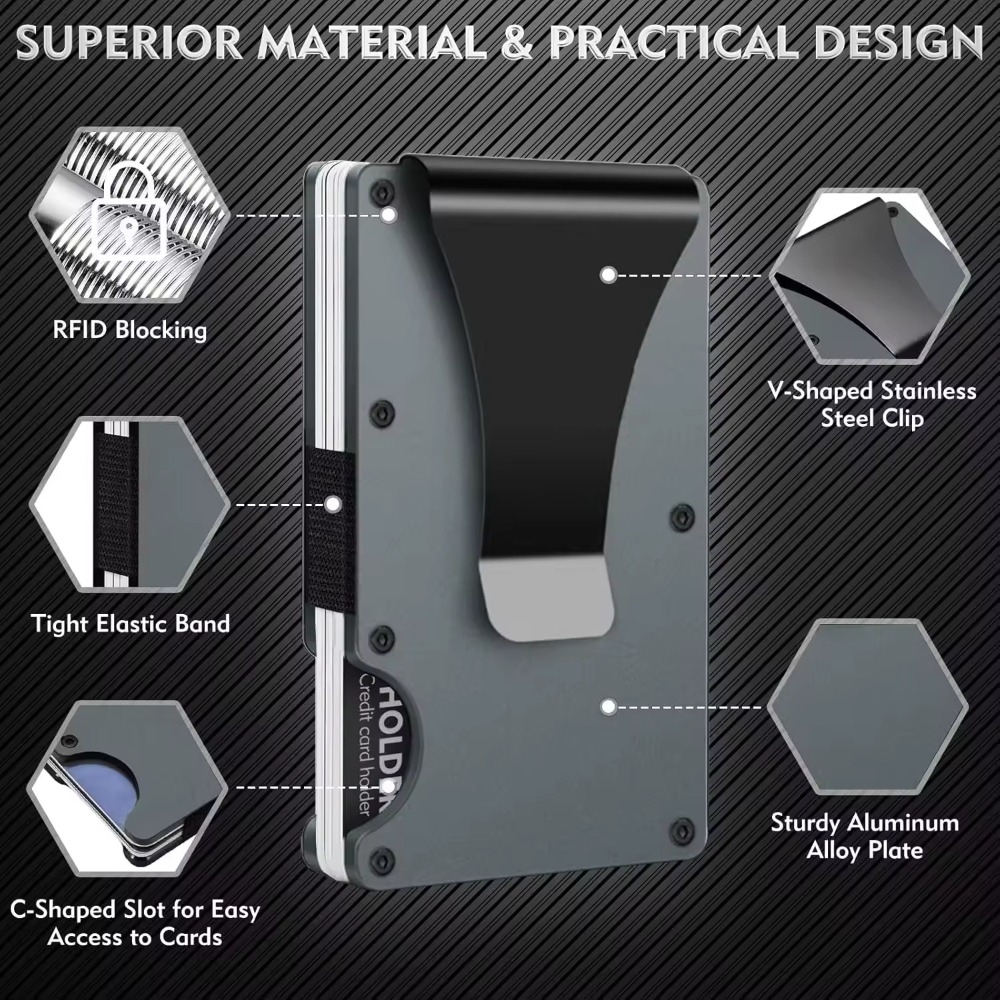 Aluminum Alloy Rfid Blocking C - Card Top Loader บทวิจารณ์และราคา