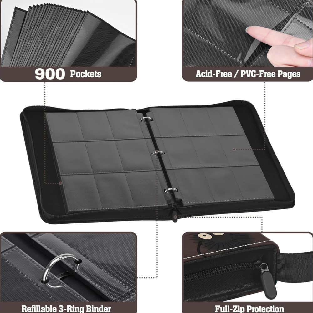 900 Pockets Card Binder Album  - Trading Card Binder บทวิจารณ์และราคา