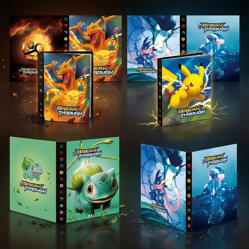 Bandai Pokemon 4 Grid Card Alb - Trading Card Binder บทวิจารณ์และราคา