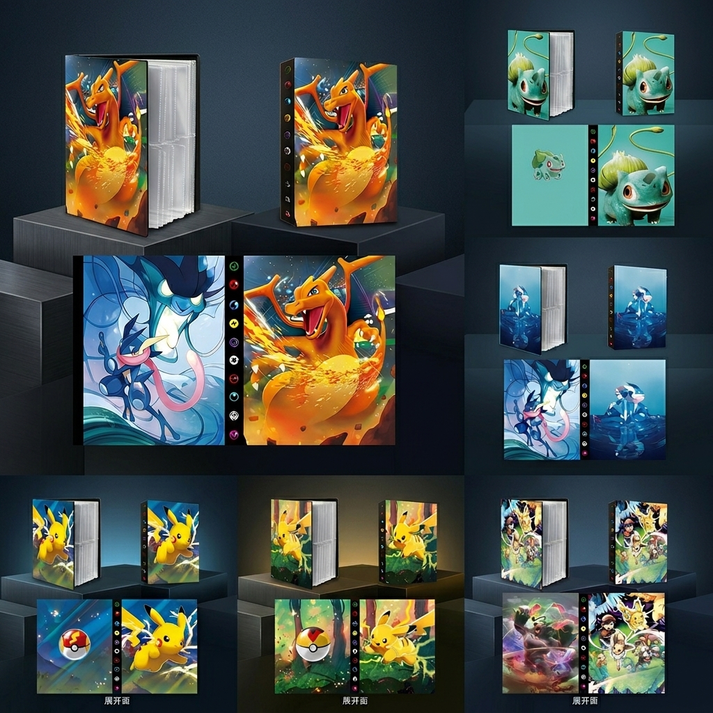 Bandai Pokemon 4 Grid Card Alb - Trading Card Binder บทวิจารณ์และราคา