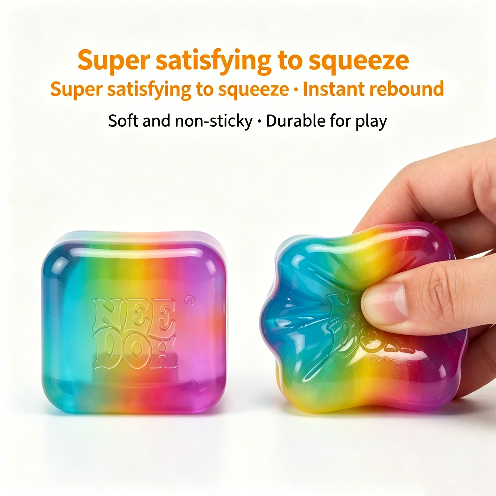 Schylling NeeDoh Rainbow Cube  - Fidget Cube Original บทวิจารณ์และราคา