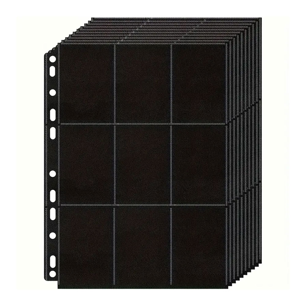 10Pack Black 9-Pocket A4 Tradi - Trading Card Binder บทวิจารณ์และราคา