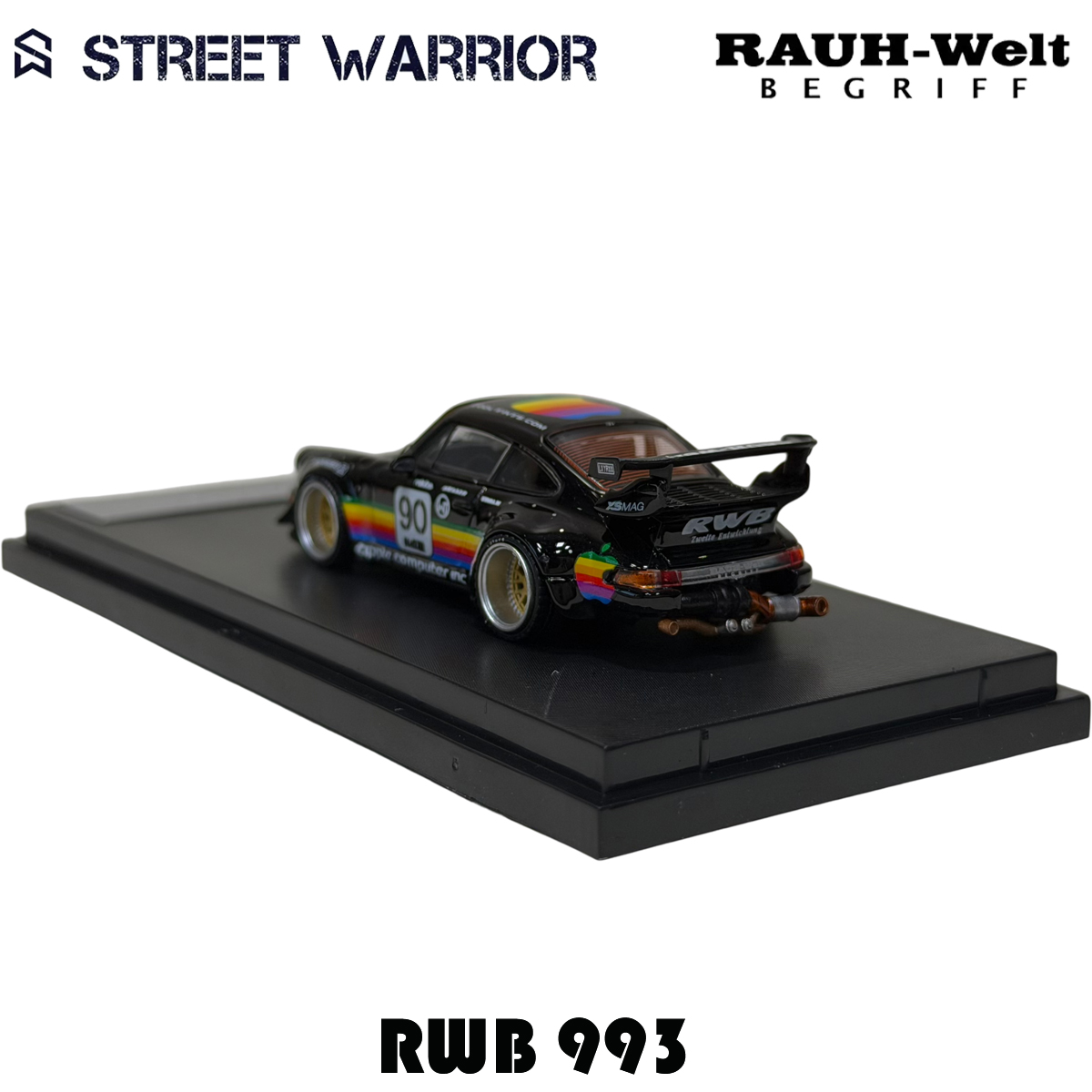 SW In Stock 1:64 RWB 993 Black - Die Cast Car 1 64 บทวิจารณ์และราคา