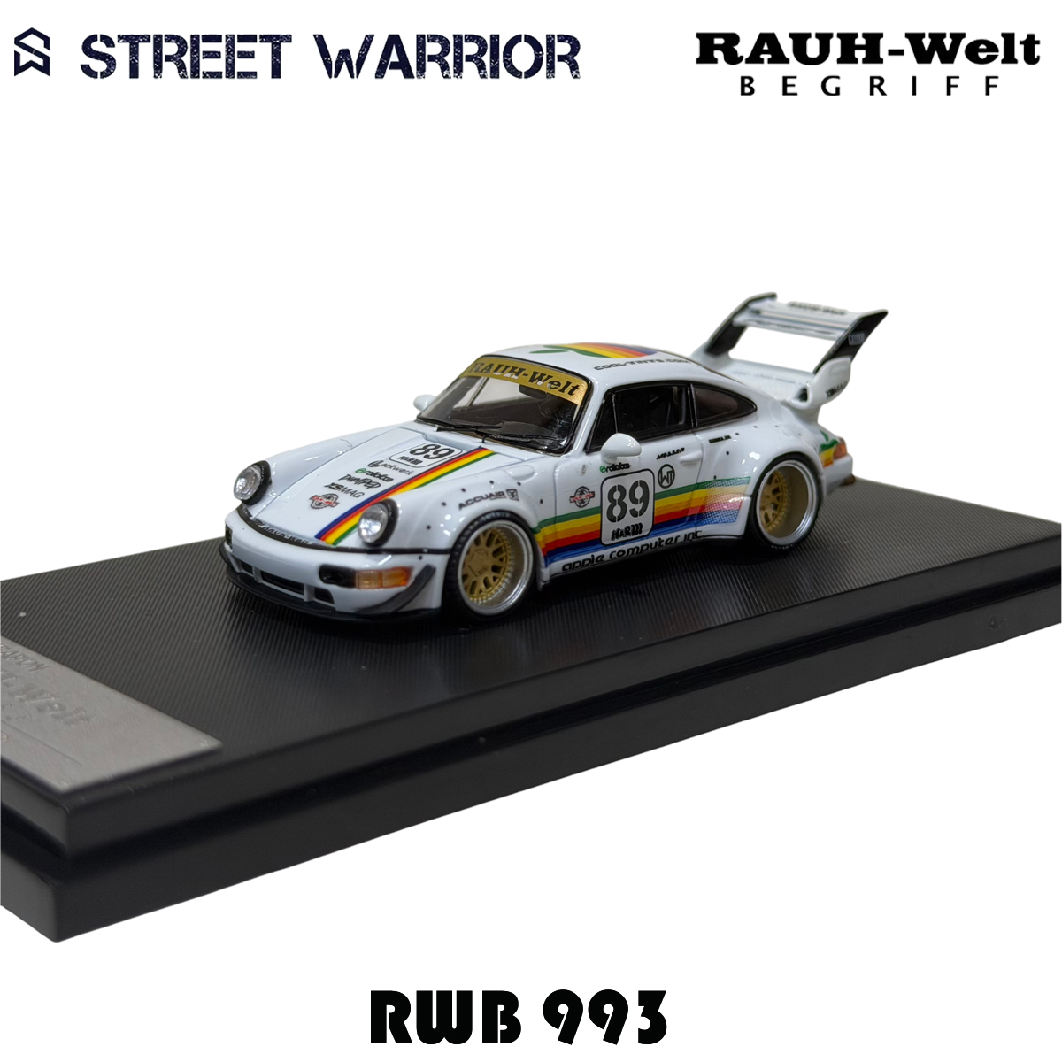 SW In Stock 1:64 RWB 993 Black - Die Cast Car 1 64 บทวิจารณ์และราคา