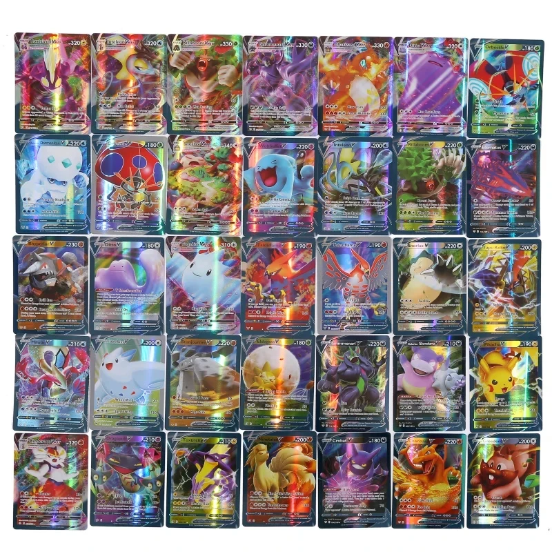 60/100Pcs English Pokemon Card - Pokemon Binder Card บทวิจารณ์และราคา